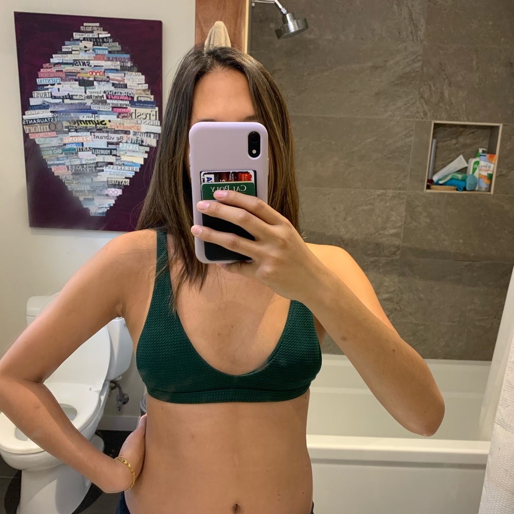 Green bikini set